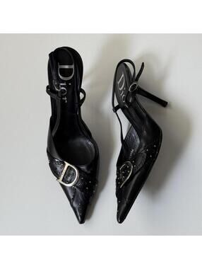 Rare vintage Dior slingback heels